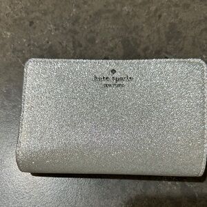 New—Kate Spade Sparkling Silver Wallet